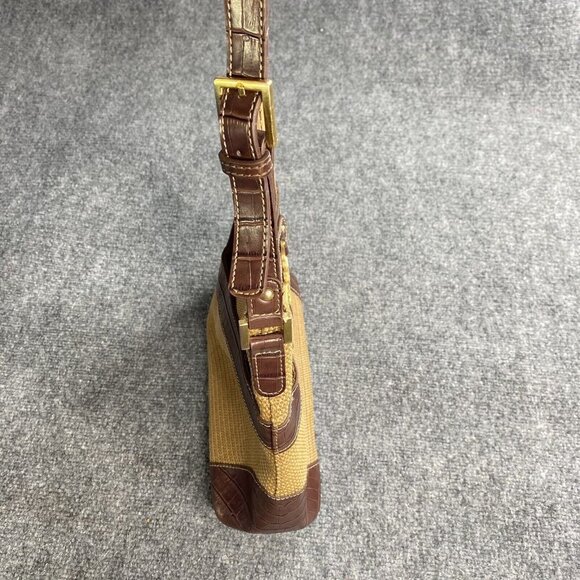 VTG Etienne Aigner Shoulder Bag Purse Handbag Satchel 12 X 10‎ Tan Faux Leather - Picture 15 of 16